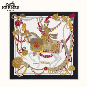【新作スカーフ】HERMES エルメス カレ 90 《ティンパニ奏者》H003618S 21