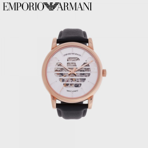 【定番人気☆】EMPORIO ARMANI エンポリオアルマーニ 腕時計 レザーストラップウォッチ AR60031_NLP