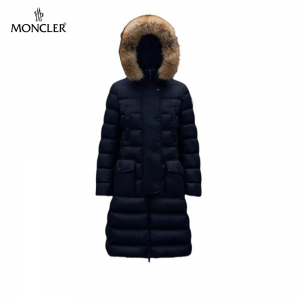 【秋冬に暖かさを】MONCLER モンクレール Khloe ロングダウンジャケット ナイトブルー G20931C51B0268065778