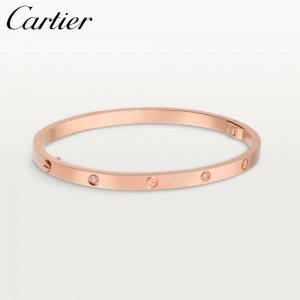 【1130人気商品】CARTIER カルティエ LOVE ブレスレット SM ダイヤモンド6個 ピンクゴールド B6047617