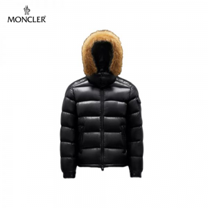 【秋冬に暖かさを】MONCLER モンクレール Maya Fur ショートダウンジャケット ブラック G20911A0017168950999