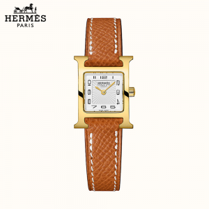 【0125】HERMES エルメス 腕時計 《Hウォッチ》 17.2×17.2 mm ゴールド W037893WW00
