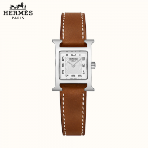 【0125】HERMES エルメス 腕時計 《Hウォッチ》 17.2×17.2 mm ナチュラル W037961WW00