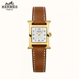 【0125】HERMES エルメス 腕時計 《Hウォッチ》 17.2×17.2 mm ナチュラル W037963WW00