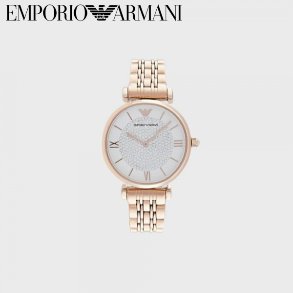 【お洒落な☆】EMPORIO ARMANI エンポリオアルマーニ 腕時計 レディース2針ウォッチ ステンレススチール AR11244_NLP1_NLC