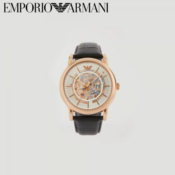 【定番人気☆】EMPORIO ARMANI エンポリオアルマーニ 腕時計 ウォッチ ステンレススチール＆クロコダイルプリントレザー製 AR60007_NLP1_NLC