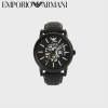 【定番人気☆】EMPORIO ARMANI エンポリオアルマーニ 腕時計 シースルーデザインのメンズウォッチ レザーベルト AR60008_NLP1_NLC