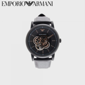【定番人気☆】EMPORIO ARMANI エンポリオアルマーニ 腕時計 メンズ自動巻きウォッチ レザー AR60012_NLP1_NLC