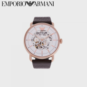 【定番人気☆】EMPORIO ARMANI エンポリオアルマーニ 腕時計 レザーストラップウォッチ AR60027_NLP1_NLC