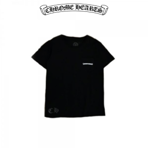 【アメリカ人気♪】CHROME HEARTS クロムハーツ プリント logo クロス 半袖 Tシャツ ユニセックス 黒/白