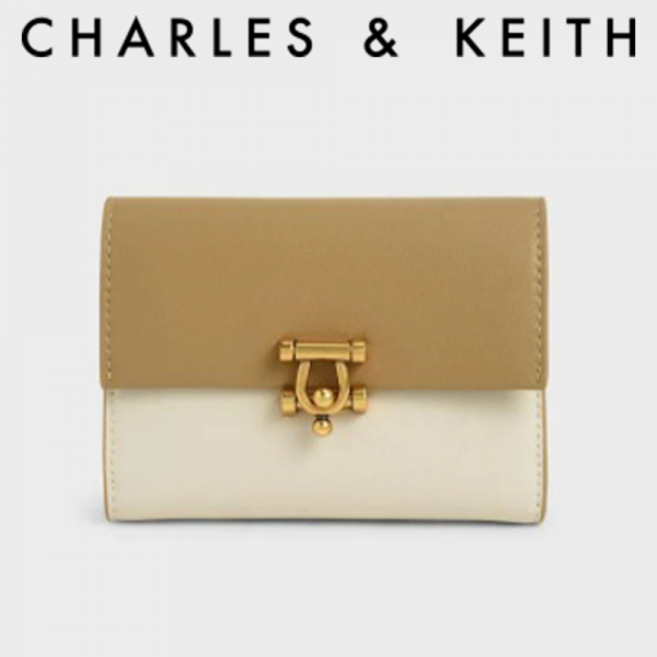【すぐ届く】 CHARLES & KEITH チャールズ&キース ショートウォレット レディース 5色